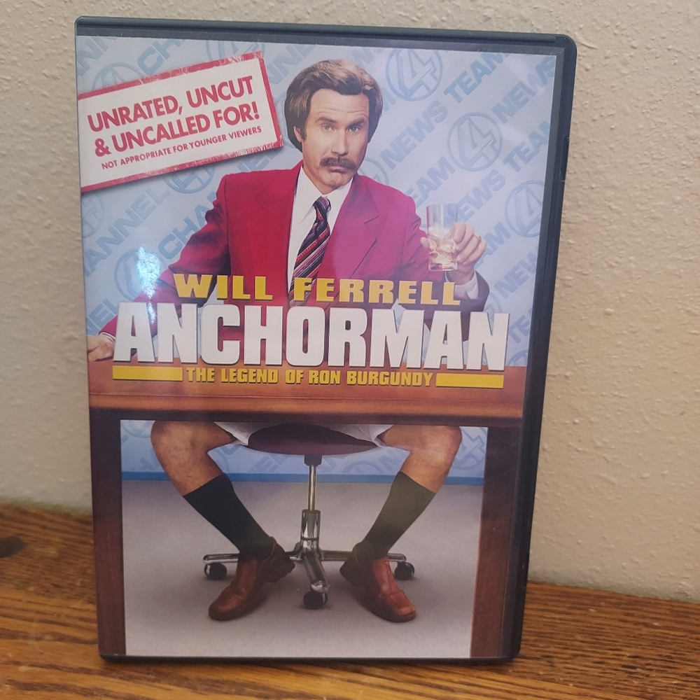 Anchorman: the Legend of Ron Burgundy (DVD, 2004) Pre-Owned Tested Working